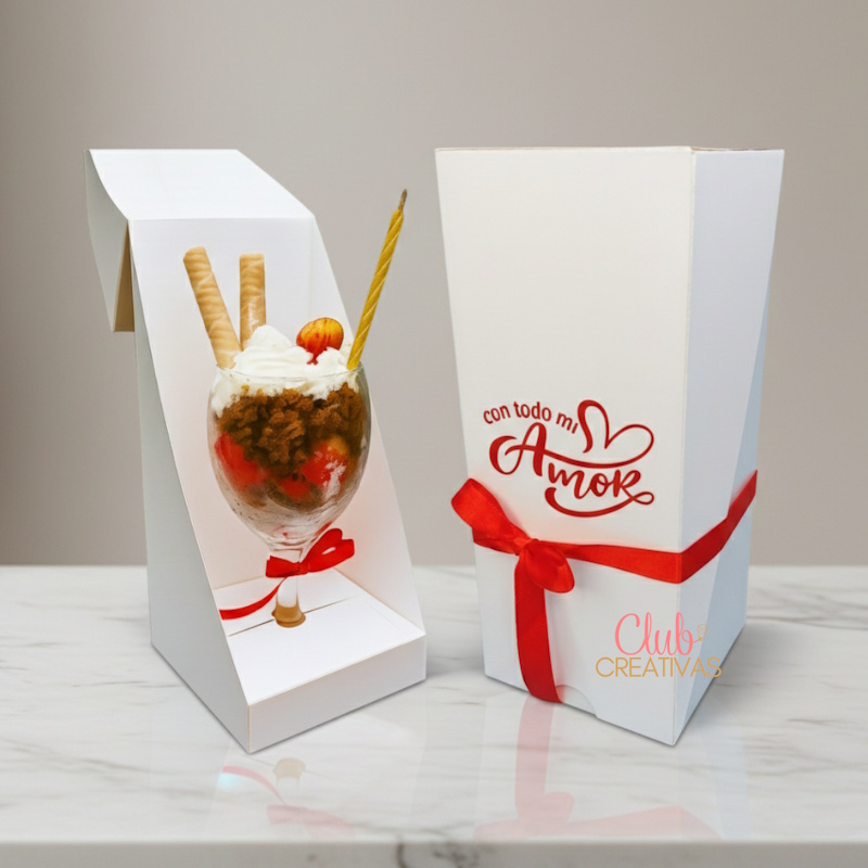 plantillas caja dúo 2 e 1 para flores café postres